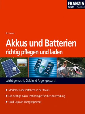 cover image of Akkus und Batterien richtig pflegen und laden